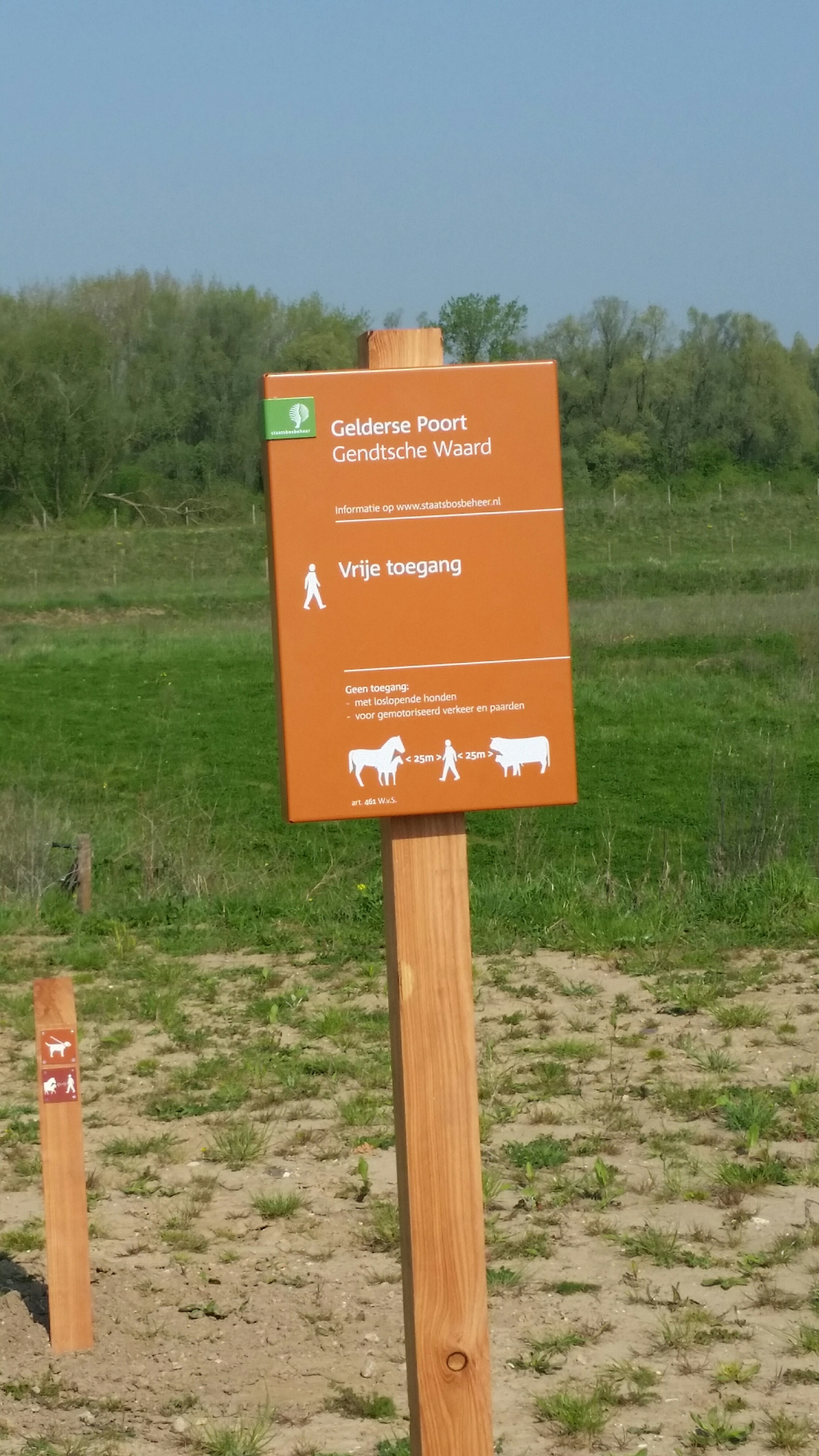 Toegangsbordje Gendtsche uiterwaard