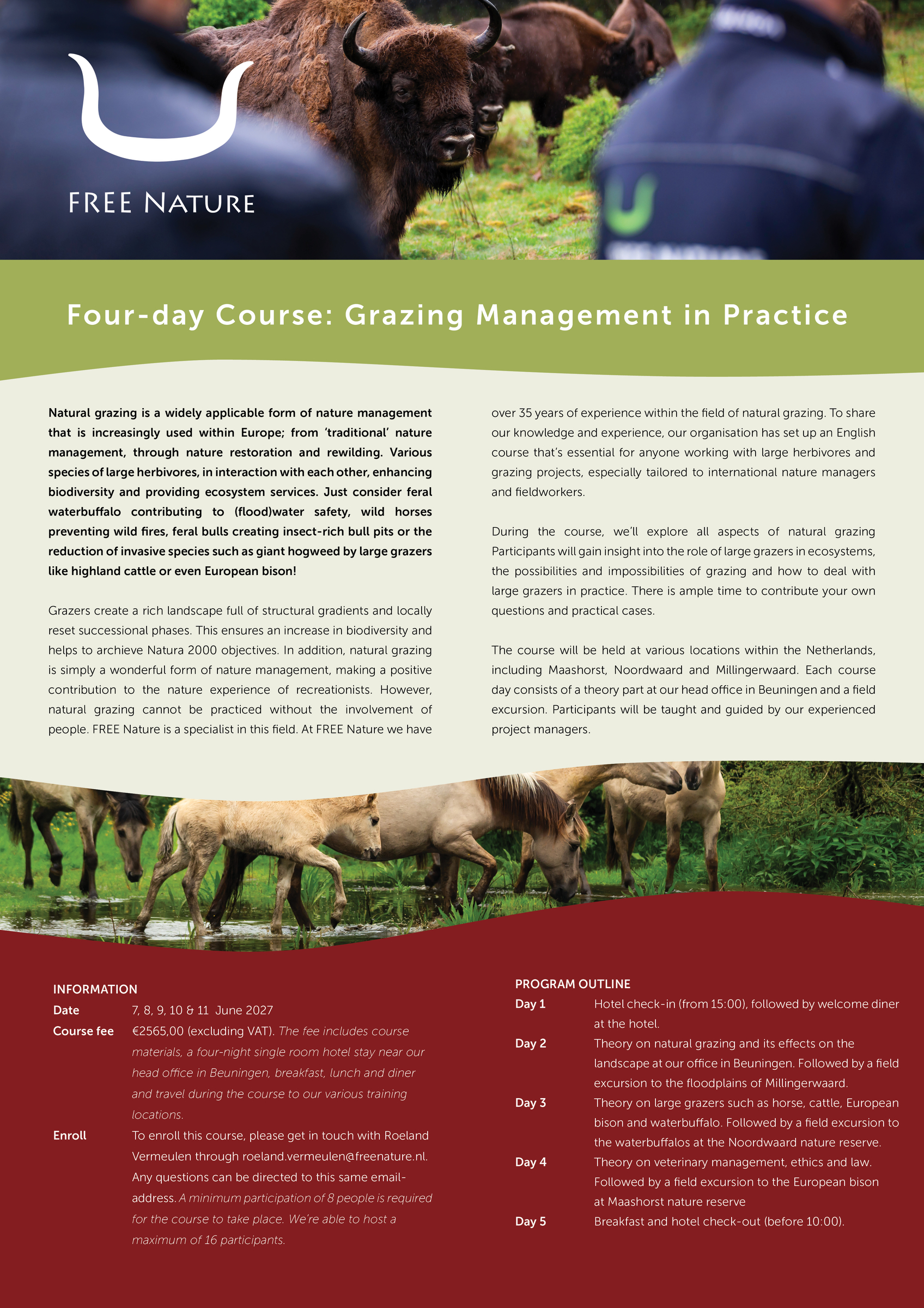 Flyer Four Day Course Natural Grazing Theories and Practices 2027